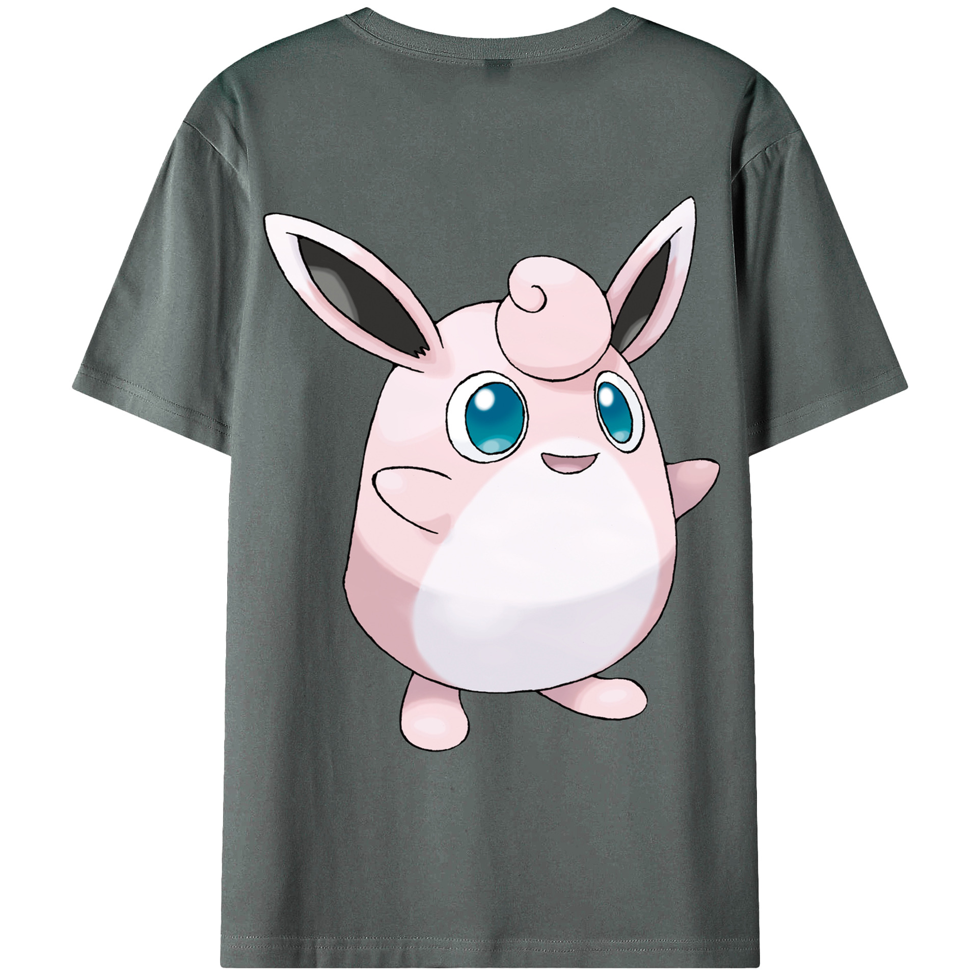 （画像用） ポケットモンスター Pokémon 綿100％ メンズ半袖Tシャツ（バックプリント） 通気性